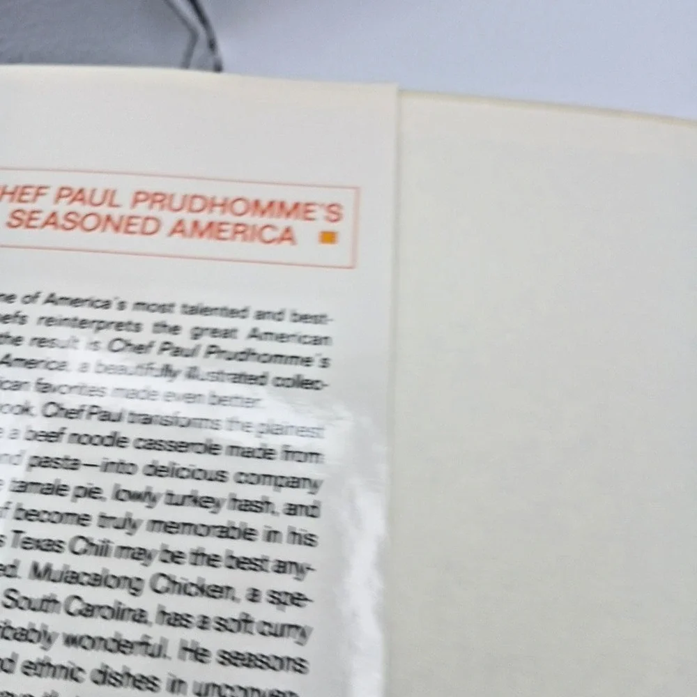 Chef Paul Prudhomme's Seasoned America by Paul Prudhomme 1991 Hardcover NOS HC